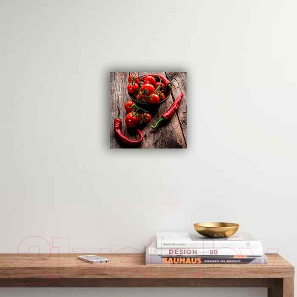 Изображение товара Картина на стекле Stamprint Перец с черри 1 КТ035 (20x20)