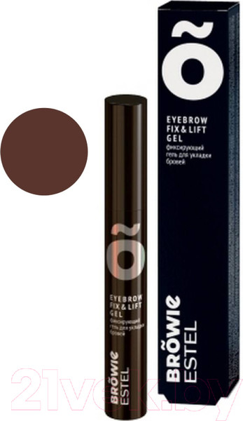 Изображение товара Гель для бровей Estel Browie Фиксирующий темно-коричневый (13мл)