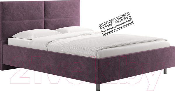 Изображение товара Каркас кровати Сонум Omega 90x200 (микровелюр лаванда)