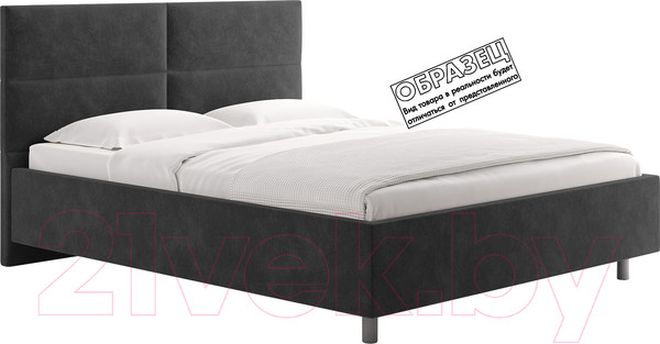 Изображение товара Каркас кровати Сонум Omega 90x200 (микровелюр серый)