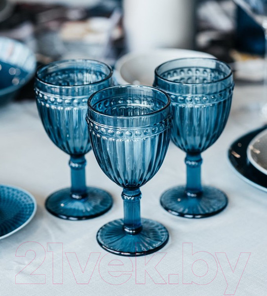 Изображение товара Набор бокалов Andrea Fontebasso Glass Dorico / N3585T75893 (3шт, синий)