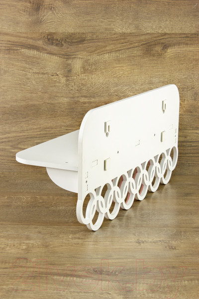 Изображение товара Держатель для медалей Woody Мои успехи / 05360 (белый/розовый)