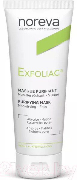 Изображение товара Маска для лица кремовая Noreva Эксфолиак очищающая (50мл)