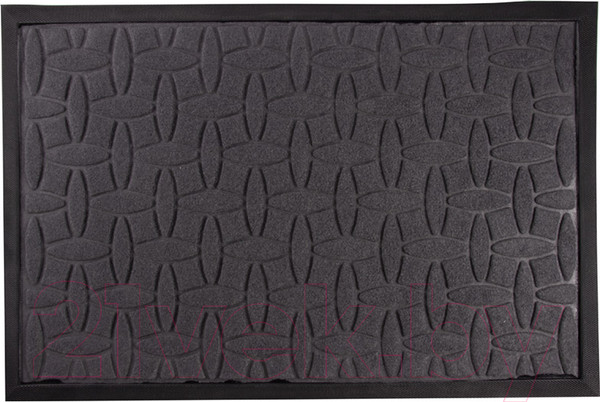 Коврик грязезащитный Рыжий кот Листья / 008453