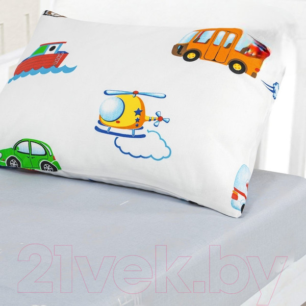 Изображение товара Комплект постельный для малышей АртПостель Моторчик 130