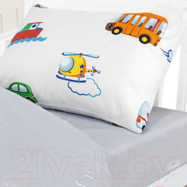 Изображение товара Комплект постельный для малышей АртПостель Моторчик 130