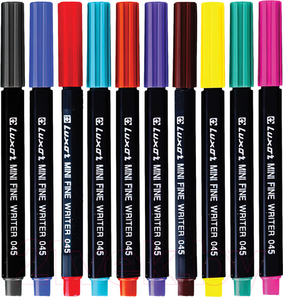 Изображение товара Набор капиллярных ручек Luxor Mini Fine Writer 045 / 15300M/10W (10цв)