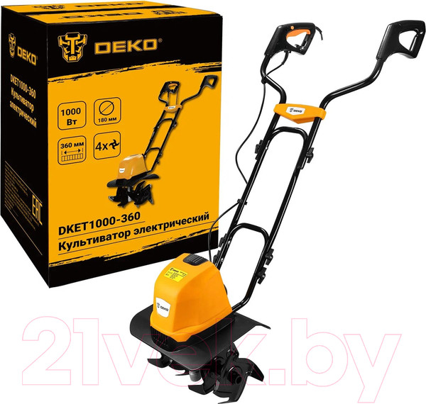 Изображение товара Миникультиватор электрический Deko DKET1000-360 / 065-1201