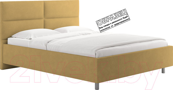 Изображение товара Каркас кровати Сонум Omega 90x200 (замша горчичный)