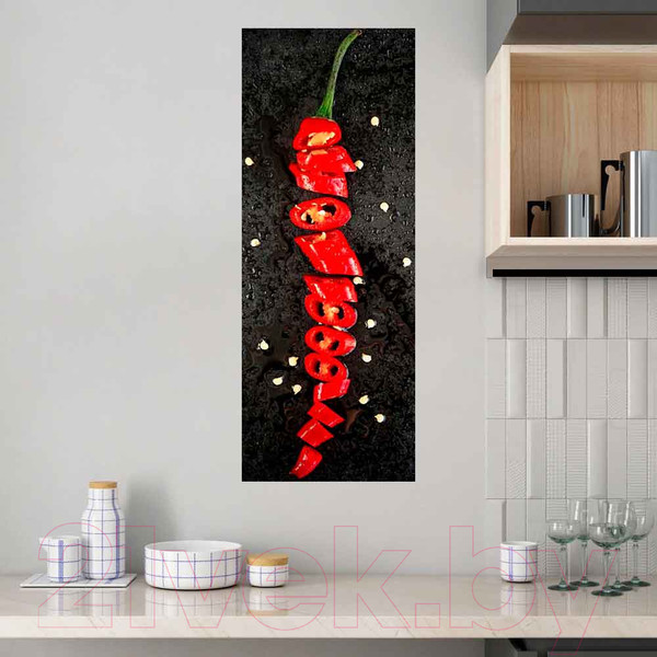 Изображение товара Картина на стекле Stamprint Перчик КТ022 (80x30)