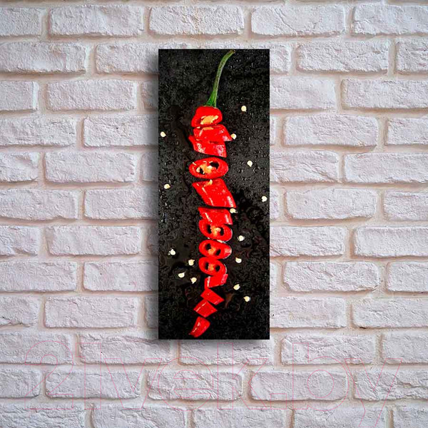 Изображение товара Картина на стекле Stamprint Перчик КТ022 (80x30)