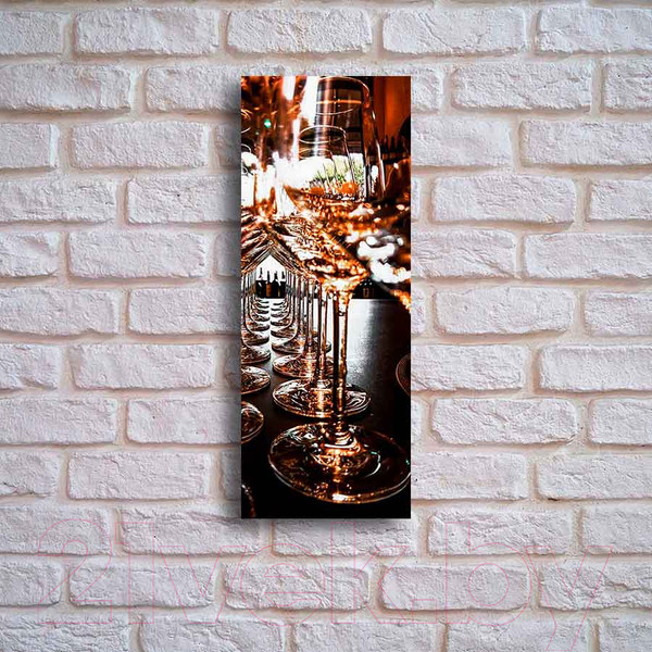 Изображение товара Картина на стекле Stamprint Бокалы КТ045 (80x30)