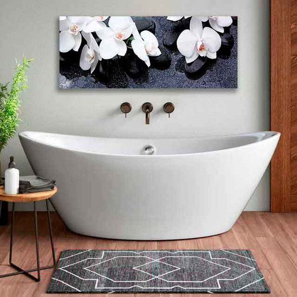 Изображение товара Картина на стекле Stamprint Белая орхидея 2 SP005 (50x125)