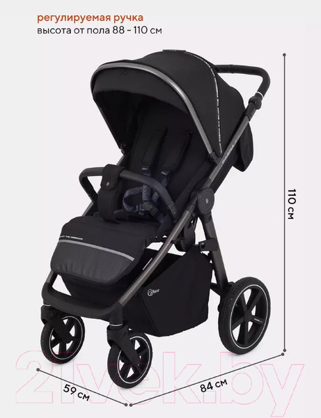 Изображение товара Детская прогулочная коляска Rant Caspia 2.0 / RA100 (Black)