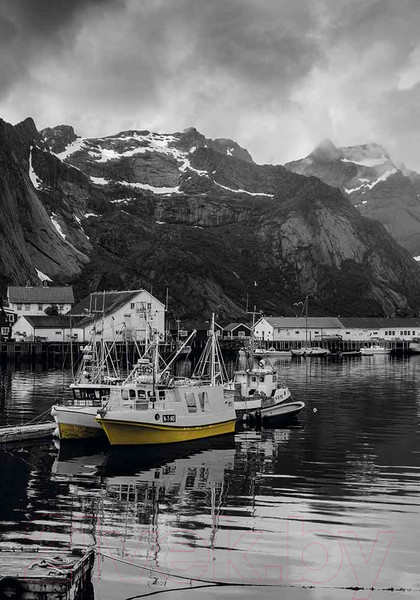 Изображение товара Картина на стекле Stamprint Озеро в горах NT021 (100x70)