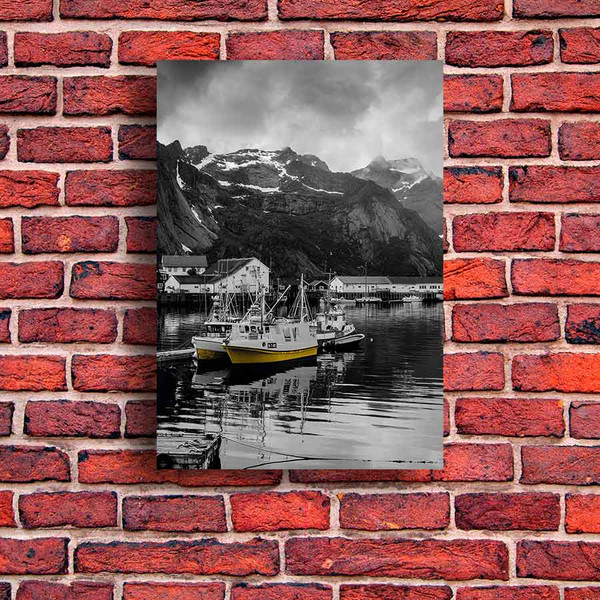 Изображение товара Картина на стекле Stamprint Озеро в горах NT021 (100x70)