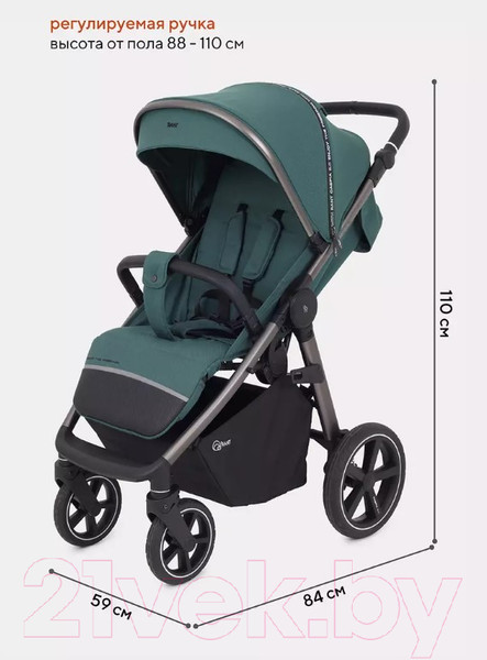 Изображение товара Детская прогулочная коляска Rant Caspia 2.0 / RA100 (Green)