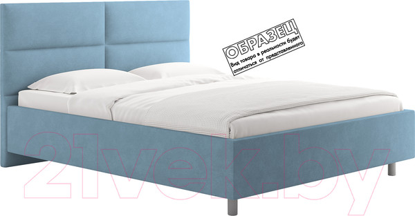 Изображение товара Каркас кровати Сонум Omega 90x200 (замша голубой)