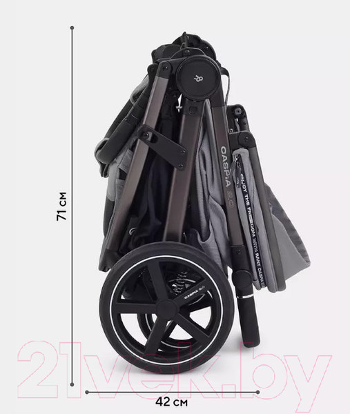 Изображение товара Детская прогулочная коляска Rant Caspia 2.0 / RA100 (Grey)