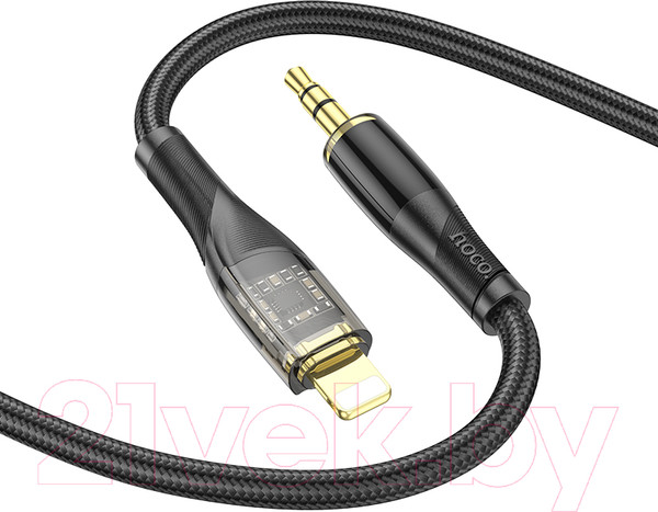 Изображение товара Кабель Hoco UPA25 Lighting - Jack (M) (1м, черный)
