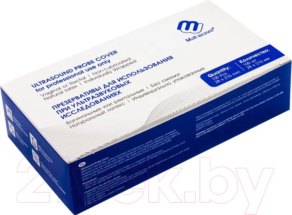 Изображение товара Презерватив для УЗИ Matwave Латексные без смазки / 5.4511 (100шт)
