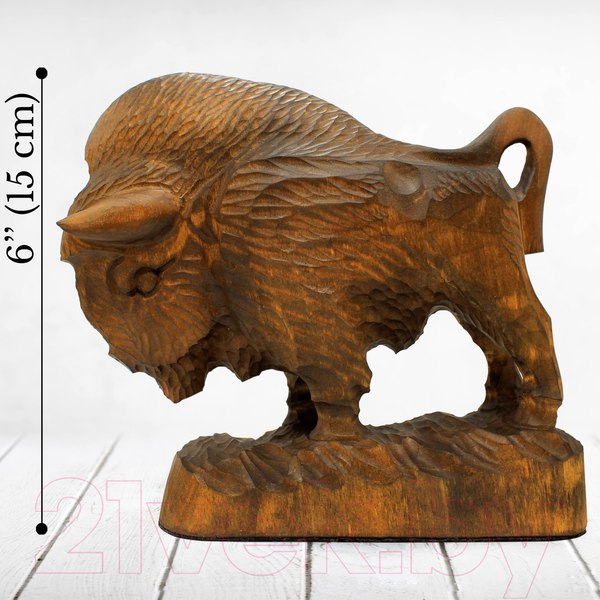 Изображение товара Статуэтка Брестская Фабрика Сувениров Зубр / bison150_bn (коричневый)
