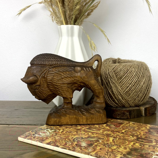 Изображение товара Статуэтка Брестская Фабрика Сувениров Зубр / bison135_bn (коричневый)