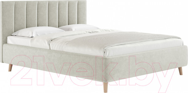 Изображение товара Каркас кровати Сонум Alma 200x200 (микровелюр светло-серый)