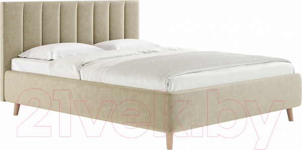 Изображение товара Каркас кровати Сонум Alma 200x200 (микровелюр кремовый)