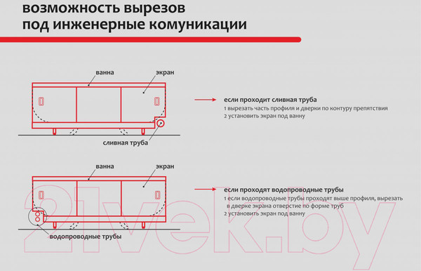 Изображение товара Экран для ванны Perfecto Linea 36-031818 (1.7м, натуральное дерево)