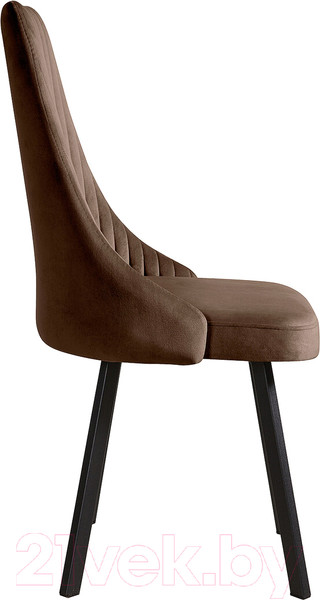 Изображение товара Стул Олмеко Лион (велюр тенерифе шоколад/черный)