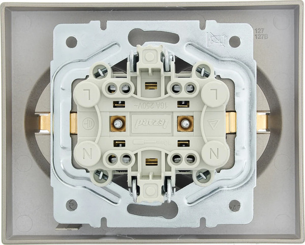 Изображение товара Розетка Lezard Vesna 742-3700-127B