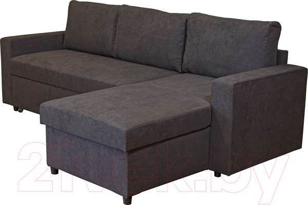 Изображение товара Диван угловой Mio Tesoro Vide 4УС (Evento Carbon Black)