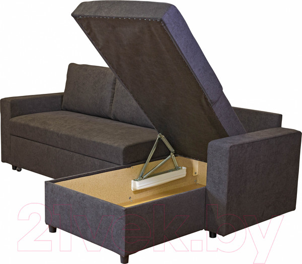 Изображение товара Диван угловой Mio Tesoro Vide 4УС (Evento Carbon Black)