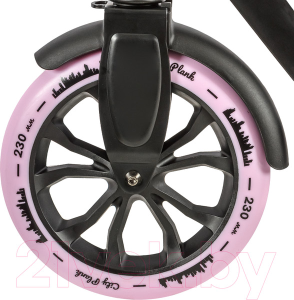 Изображение товара Самокат городской Plank City P22-CITY230P (черный/розовый)