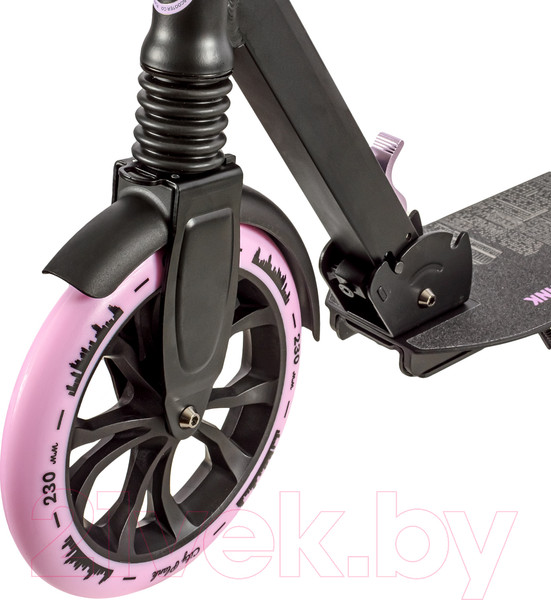 Изображение товара Самокат городской Plank City P22-CITY230P (черный/розовый)