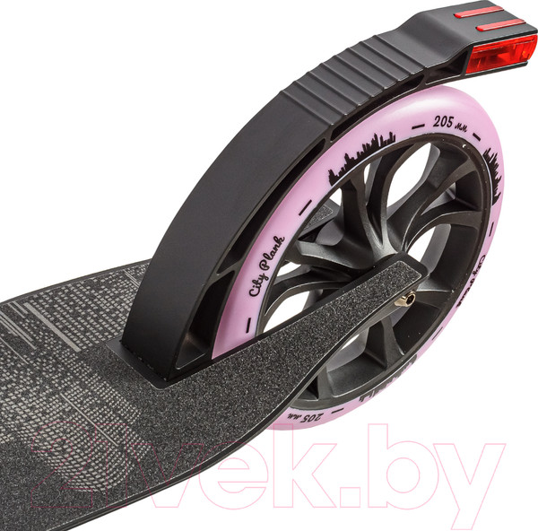 Изображение товара Самокат городской Plank City P22-CITY230P (черный/розовый)