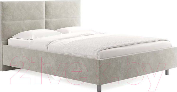 Изображение товара Каркас кровати Сонум Omega 200x200 (микровелюр светло-серый)