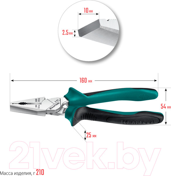 Изображение товара Плоскогубцы Kraftool 22011-1-16_z01