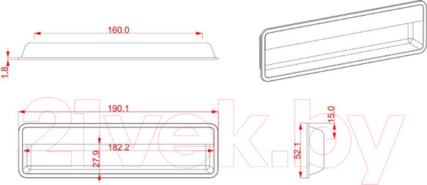 Изображение товара Ручка дверная Cebi A1171 160 МР35 (черный/матовое золото)