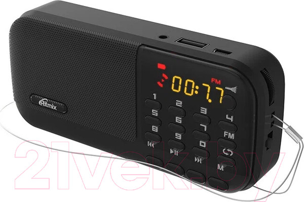 Изображение товара Радиоприемник Ritmix RPR-007 (черный)