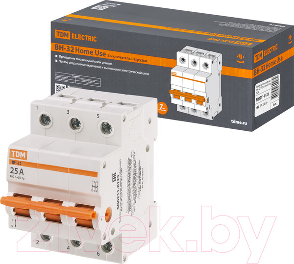 Изображение товара Выключатель нагрузки TDM SQ0211-0123 (мини-рубильник)