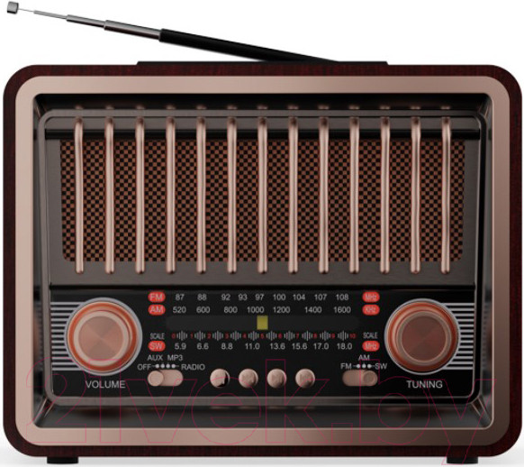 Изображение товара Радиоприемник Ritmix RPR-089 (красное дерево)
