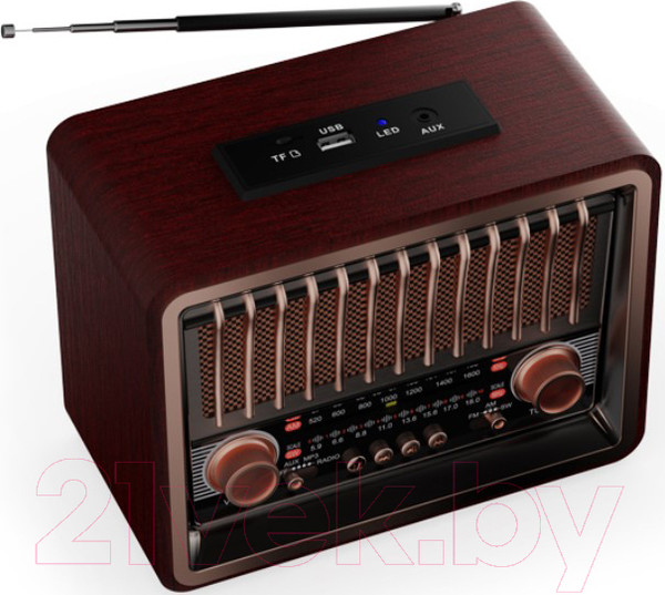 Изображение товара Радиоприемник Ritmix RPR-089 (красное дерево)