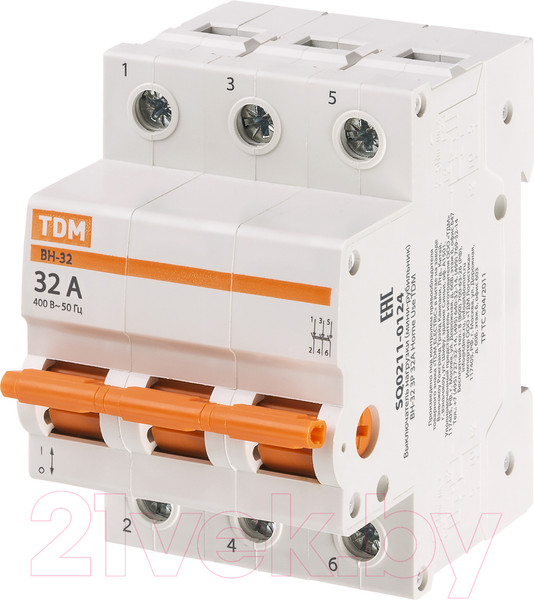 Изображение товара Выключатель нагрузки TDM SQ0211-0124 (мини-рубильник)