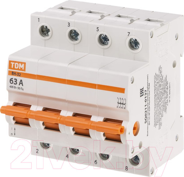 Изображение товара Выключатель нагрузки TDM SQ0211-0137 (мини-рубильник)