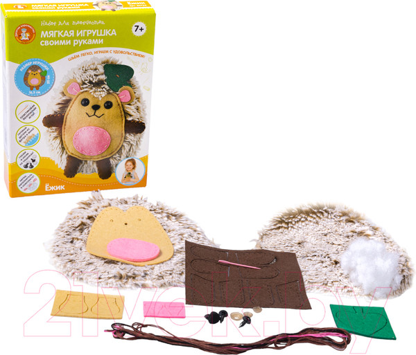 Изображение товара Набор для шитья Десятое королевство Мягкая игрушка своими руками. Ежик / 04733