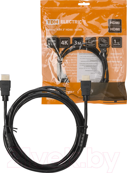 Изображение товара Кабель TDM АВК 4 HDMI / SQ4040-0004 (3м)