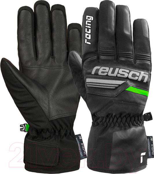 Изображение товара Перчатки лыжные Reusch Ski Race VC R-Tex XT / 6201257-7021 (р-р 9, Black/White/Neon Green)