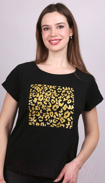 Изображение товара Футболка Verally 431П-2 (р.170,176-88-94, гепард на черном)